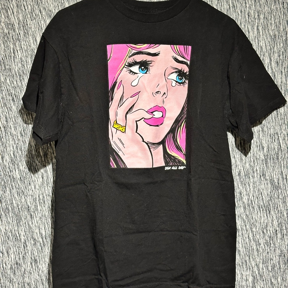 DGK Charcoal T-Shirt with Pop-Art Graphic
